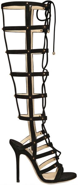 Jimmy Choo Mogul Suede Gladiator Sandals - Lyst