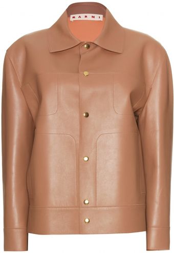 Marni Leather Jacket - Lyst