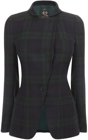 McQ by Alexander McQueen Black Watch Tartan Blazer - Lyst