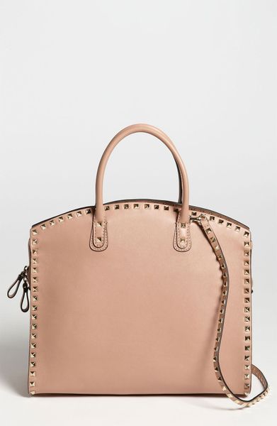 valentino rockstud leather satchel