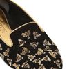 Alexander Mcqueen Suede Bee Embroidery Loafers in Black - Lyst