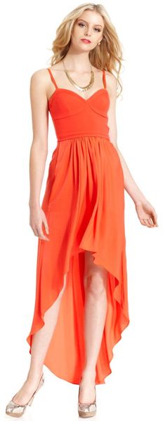 BCBGMAXAZRIA Sleeveless Sweetheart Highlow Maxi - Lyst