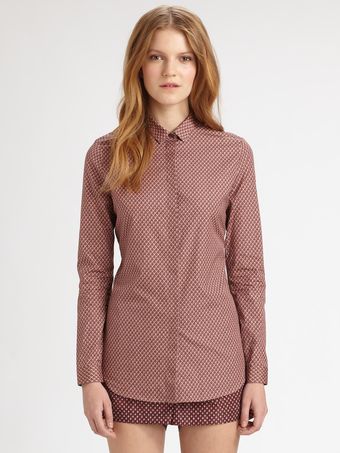 Burberry Prorsum Print Poplin Shirt - Lyst