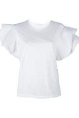 Chloé Ruffled Shoulder T-shirt