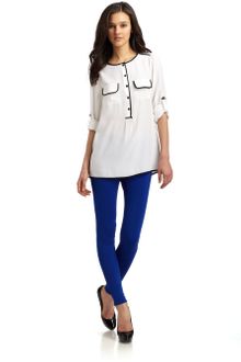 Cynthia Steffe Tally Silk Topwhite - Lyst