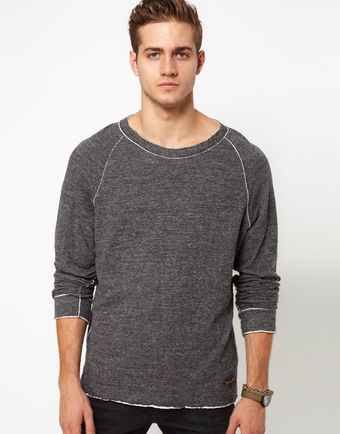 Diesel Crew Sweatshirt Slums Double Layer - Lyst