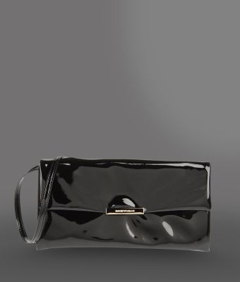 Emporio Armani Varnished Leather Bag - Lyst
