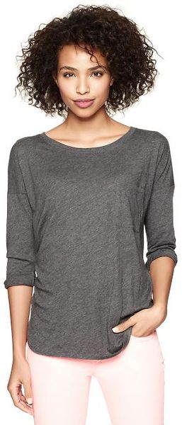 Gap Luxe Jersey Pocket Top - Lyst