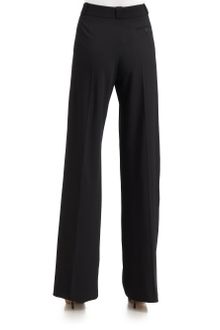 Giorgio Armani Pleated Trouser Pantsblack - Lyst
