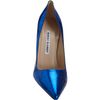 Manolo Blahnik Metallic Stamped Bb in Blue - Lyst