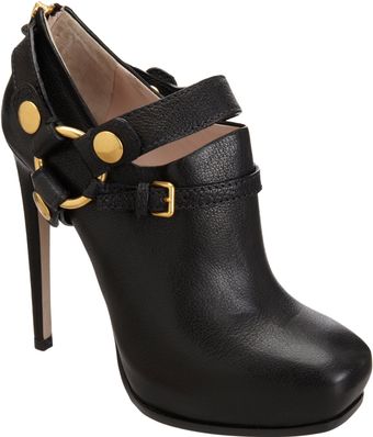 Miu Miu Biker Ankle Bootie - Lyst