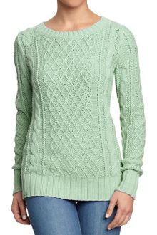 Old Navy Chunky Cable Knit Sweaters - Lyst