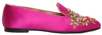 Roger Vivier 10mm Embroidered Satin Loafers - Lyst