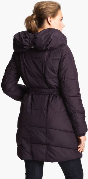 Steve Madden Asymmetrical Quilted Coat in Purple (plum) | Lyst