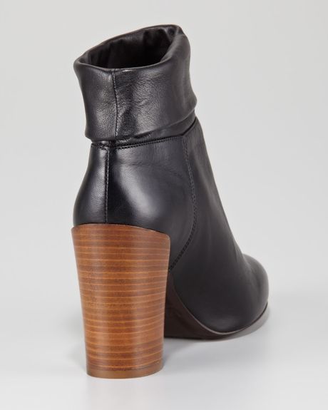 vince black ankle boots