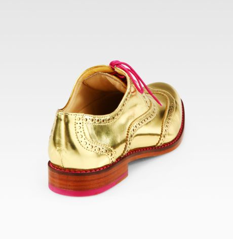 cole haan metallic flats