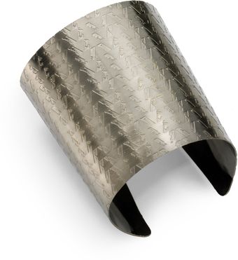 Costume National Textured Metal Cuff - Lyst