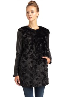 French Connection Faux Fur Jacket - Lyst