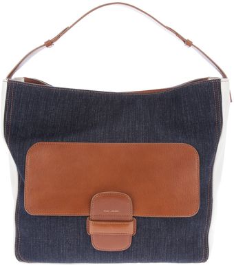 Marc Jacobs Denim Ivory Tote - Lyst