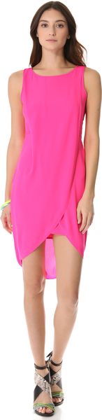 BCBGMAXAZRIA Audra Draped Dress - Lyst