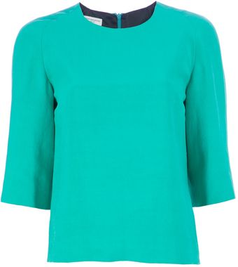 Dries Van Noten Structured Blouse - Lyst