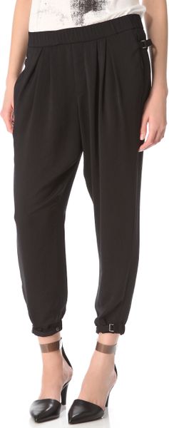Helmut Lang Solar Drape Ruched Pants - Lyst