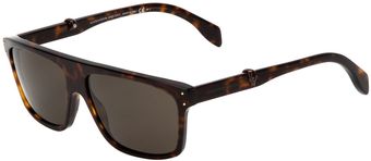 Alexander McQueen Square Frame Sunglasses - Lyst