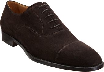 Barneys New York Stitched Cap Toe Balmoral - Lyst