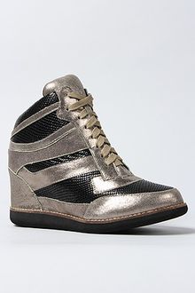 Jeffrey Campbell The Gio Sneaker in Pewter and Black - Lyst