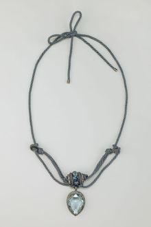 Lanvin Crystal Teardrop Choker Necklace Blue - Lyst