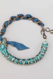 Lanvin Enamel Snake Choker Necklace - Lyst