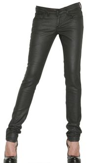 McQ by Alexander McQueen Waxed Denim Stretch Skinny Jeans - Lyst