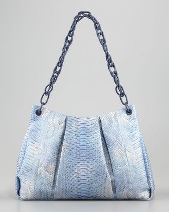 Nancy Gonzalez Crocodile Python Shoulder Bag Blue - Lyst