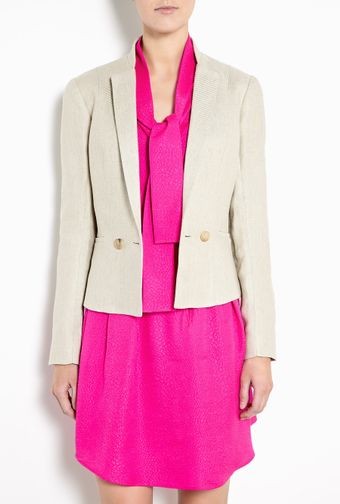 See By Chloé Heavy Linen Twill Blazer - Lyst