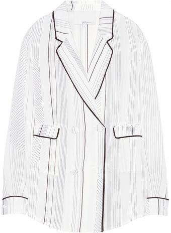 3.1 Phillip Lim Printed Silk Crepe Jacket - Lyst