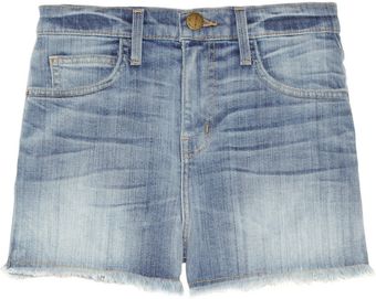 Current/Elliott The High Waist Distressed Denim Shorts - Lyst