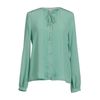 Diane Von Furstenberg Long Sleeve Shirt in Green (sky) - Lyst