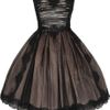 Dolce & Gabbana Strapless Lace and Tulle Dress in Black - Lyst