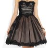 Dolce & Gabbana Strapless Lace and Tulle Dress in Black - Lyst