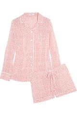 Equipment Liliane Washedsilk Crepe De Chine Pajama Set