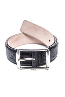 Gucci Stamped Leather Belt - Lyst