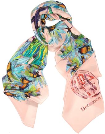 Hermione De Paula Flying Fish Silk Scarf - Lyst