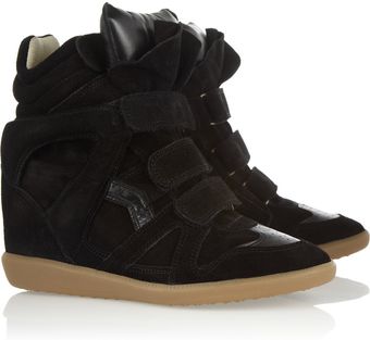 Isabel Marant The Bekket Leather and Suede Sneakers - Lyst