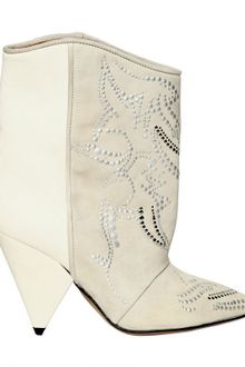 Isabel Marant 120mm Studded Suede and Leather Boots - Lyst