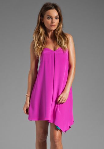 Jay Godfrey Porter Strapless Dress in Shocking Pink - Lyst
