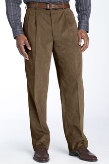 Linea Naturale Microaire Double Pleated Corduroy Trousers - Lyst