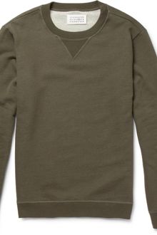 Maison Martin Margiela Elbow Patch Loopback Cottonjersey Sweatshirt - Lyst