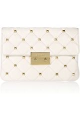 Michael by Michael Kors Sloan Studded Quilted Leather Clutch