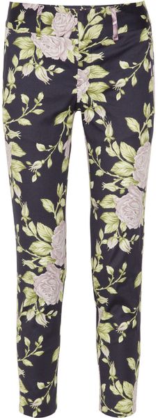Rag & Bone Malin Floral-Print Cotton-Blend Pants - Lyst
