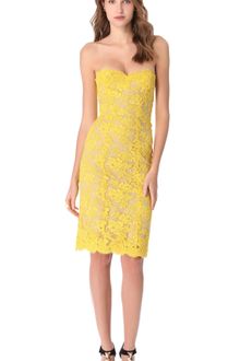 Reem Acra Strapless Cocktail Dress - Lyst